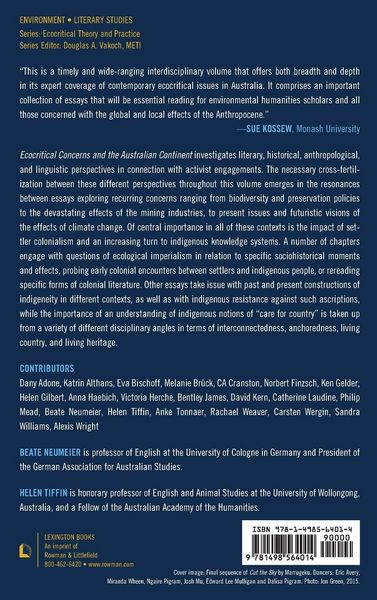 Produktbild: Ecocritical Concerns and the Australian Continent