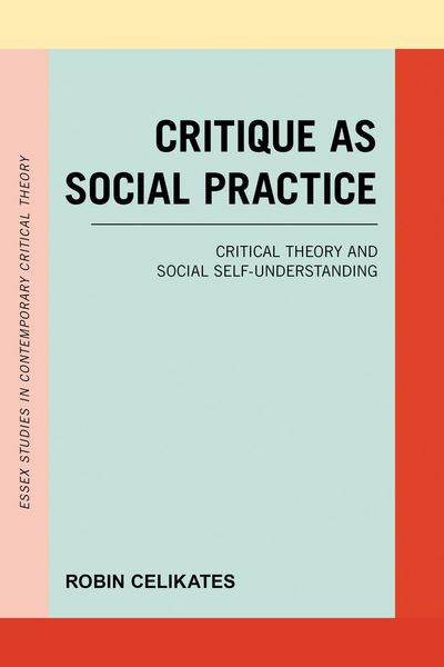 Produktbild: Critique as Social Practice