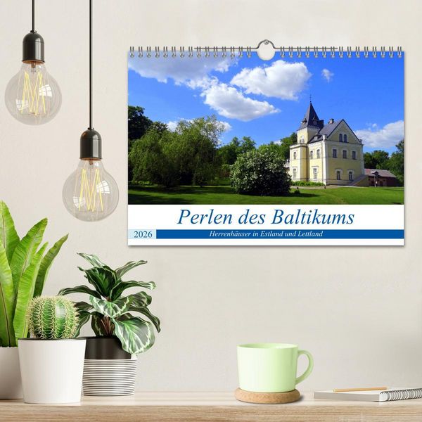 Produktbild: Perlen des Baltikums - Herrenh&auml;user in Estland und Lettland (Wandkalender 2026 DIN A4 quer), CALVENDO Monatskalender
