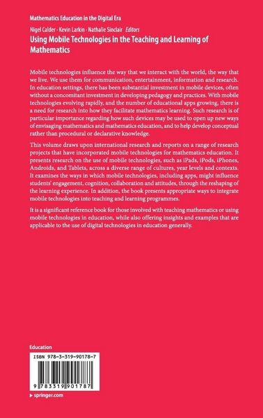 Produktbild: Using Mobile Technologies in the Teaching and Learning of Mathematics