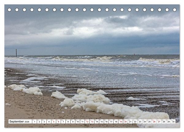 Produktbild: Wintertage auf Norderney (Tischkalender 2026 DIN A5 quer), CALVENDO Monatskalender