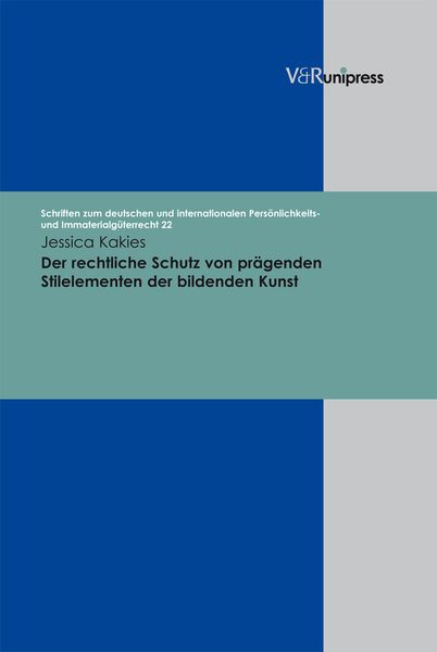 Produktbild: Der rechtliche Schutz von pr&auml;genden Stilelementen der bildenden Kunst