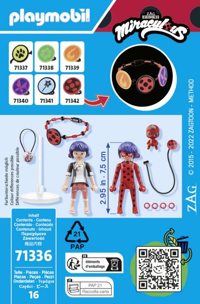 Produktbild: PLAYMOBIL&reg; 71336 Miraculous: Marinette & Ladybug