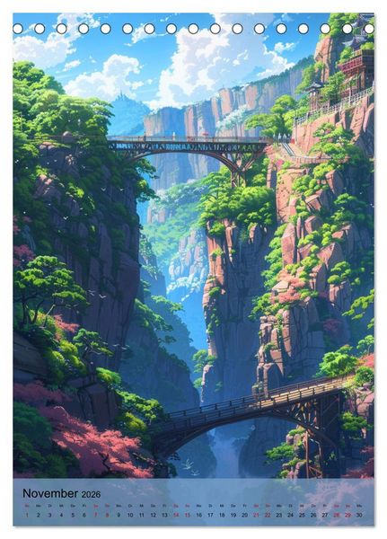 Produktbild: Immer wieder Anime (Tischkalender 2026 DIN A5 hoch), CALVENDO Monatskalender