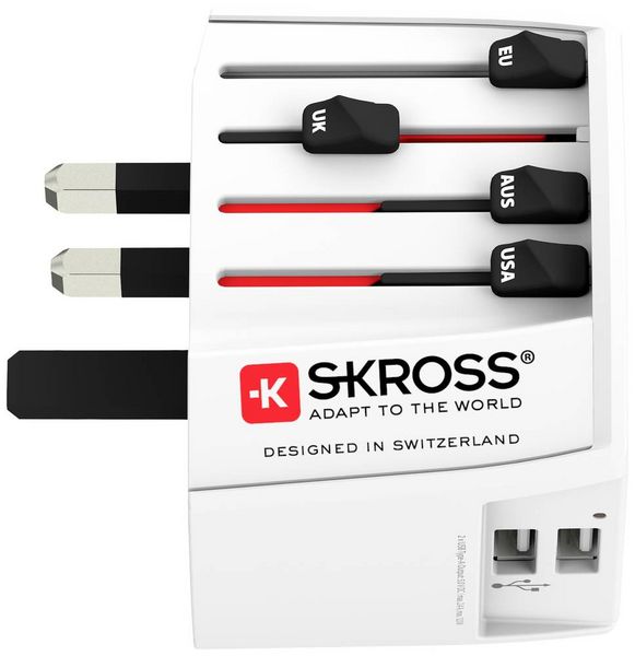 Produktbild: Skross 1.302960 Reiseadapter MUV USB (2xA)