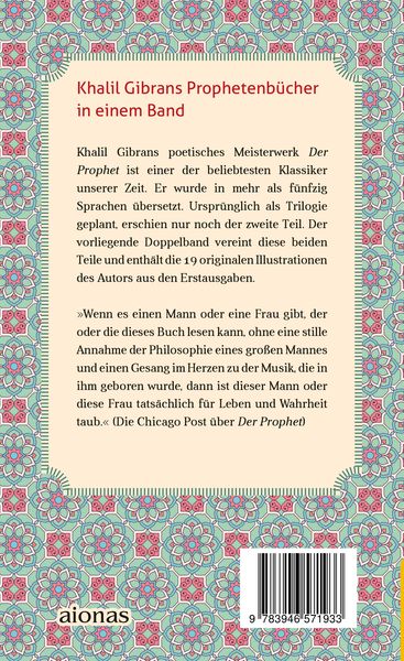 "Der Prophet. Doppelband. Khalil Gibran (Der Prophet + Der Garten des