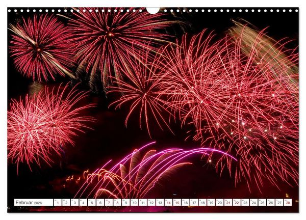 Produktbild: Feuerwerk - Kunstwerke am Himmel (Wandkalender 2026 DIN A3 quer), CALVENDO Monatskalender