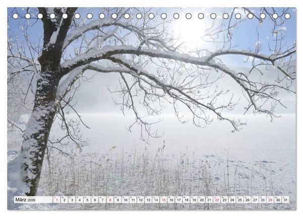 Produktbild: Winter. Zauberhafte Schneelandschaften (Tischkalender 2026 DIN A5 quer), CALVENDO Monatskalender