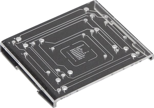 Produktbild: Raspberry Pi&reg; Joy-it RB-DIN-Rail DIN-Rail-Halterung Passend f&uuml;r (Entwicklungskits): Arduino, Banana Pi, BeagleBoard, BeagleBone