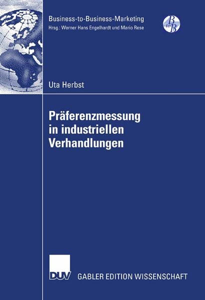 Produktbild: Pr&auml;ferenzmessung in industriellen Verhandlungen