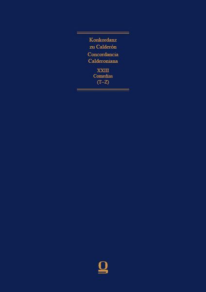 Produktbild: Concordancia Calderoniana / Konkordanz zu Calder&oacute;n
