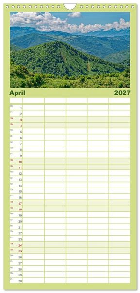 Produktbild: Familienplaner 2027 - Albanien. Eine Entdeckungsreise. mit 5 Spalten (Wandkalender, 21 x 45 cm) CALVENDO