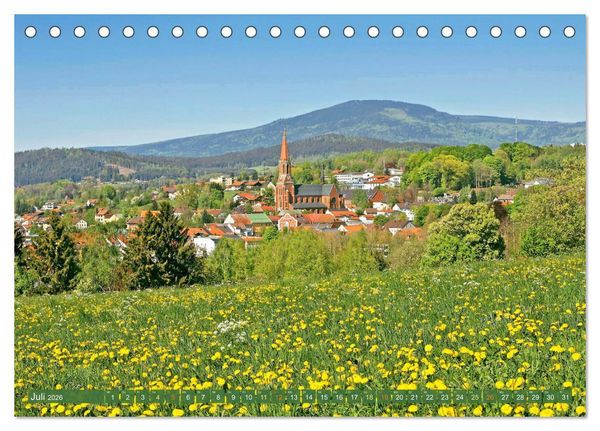 Produktbild: Arber, Rachel und Lusen: Der Hintere Bayerische Wald (Tischkalender 2026 DIN A5 quer), CALVENDO Monatskalender