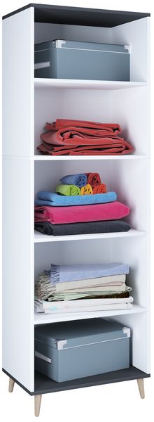 Produktbild: Holz Kleiderschrank Schuhregal Flur Regal Landos