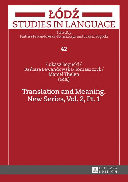 Produktbild: Translation and Meaning. New Series, Vol. 2, Pt. 1