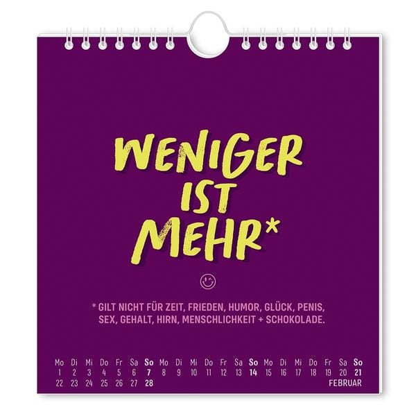 Produktbild: Postkartenkalender 2027 'Nen Schei&szlig; muss ich!