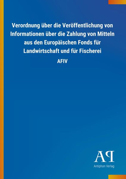 Produktbild: Verordnung &uuml;ber die Ver&ouml;ffentlichung von Informationen &uuml;ber