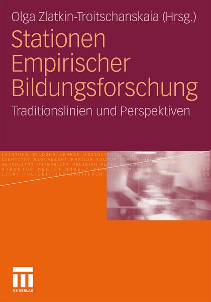 Produktbild: Stationen Empirischer Bildungsforschung