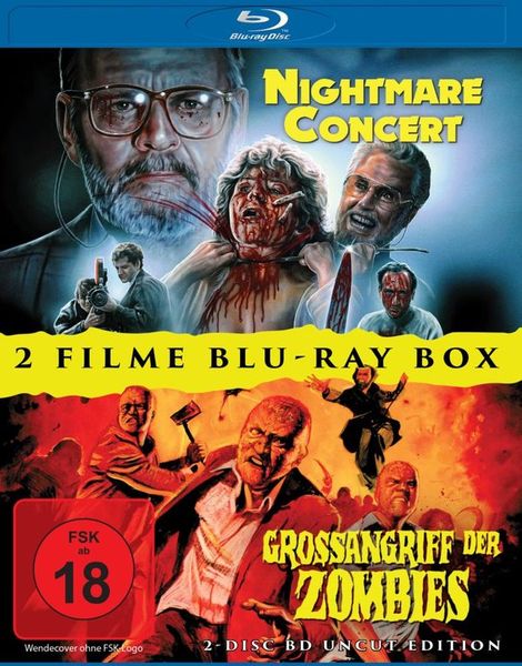 Nightmare Concert + Grossangriff der Zombies - 2 Disc Bd Uncut Horror Box [2 Brs]