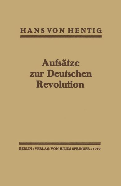 Produktbild: Aufs&auml;tze zur Deutschen Revolution