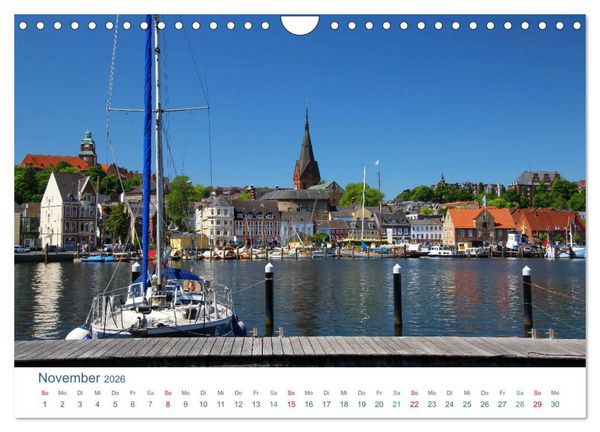 Produktbild: Flensburg 2026. Impressionen rund um den Hafen (Wandkalender 2026 DIN A4 quer), CALVENDO Monatskalender