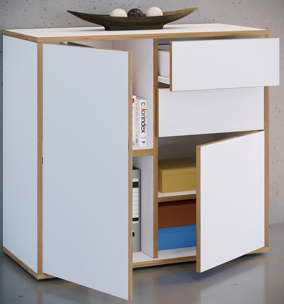 Produktbild: Holz Kommode Sideboard Salia Breite 80 Schublade