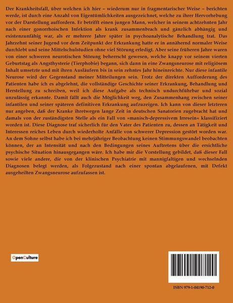 Produktbild: Aus der Geschichte einer infantilen Neurose
