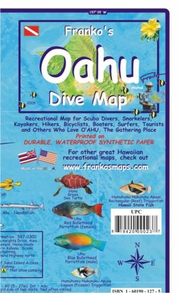 Franko Map Oahu Dive Map, Sonstige von , INTERKART Landkarten & Globen, 9783943119022