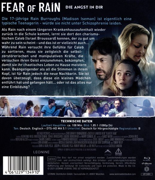 Produktbild: Fear of Rain - Die Angst in dir