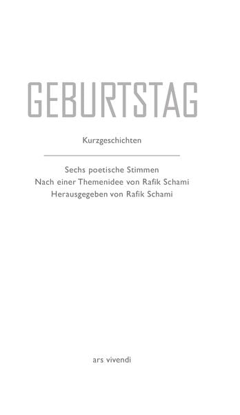 Produktbild: Geburtstag