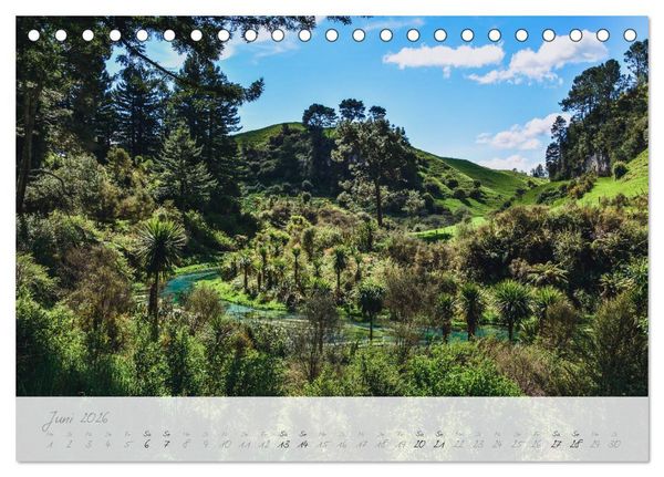 Produktbild: Neuseeland von Nord bis S&uuml;d (Tischkalender 2026 DIN A5 quer), CALVENDO Monatskalender