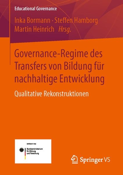 Produktbild: Governance-Regime des Transfers von Bildung f&uuml;r nachhaltige Entwicklung