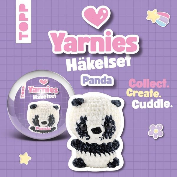 Produktbild: Yarnies - Collect. Create. Cuddle. H&auml;kelset Panda