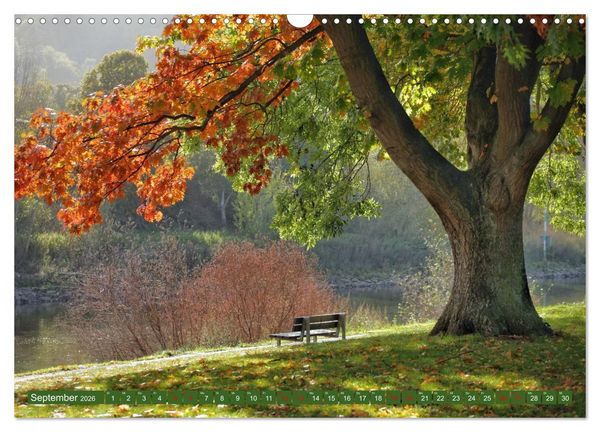 Produktbild: Sch&ouml;ne Aussichten B&auml;nke zum Verweilen (Wandkalender 2026 DIN A3 quer), CALVENDO Monatskalender