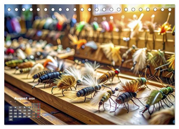 Produktbild: Die Kunst der Fliege (Tischkalender 2026 DIN A5 quer), CALVENDO Monatskalender