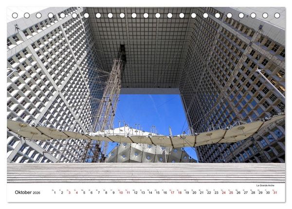 Produktbild: Paris - zwischen gestern und morgen (Tischkalender 2026 DIN A5 quer), CALVENDO Monatskalender