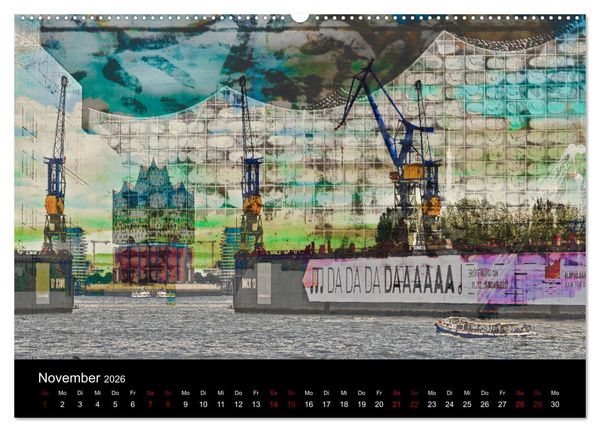 Produktbild: Elbphilharmonie-ARTig (hochwertiger Premium Wandkalender 2026 DIN A2 quer), Kunstdruck in Hochglanz