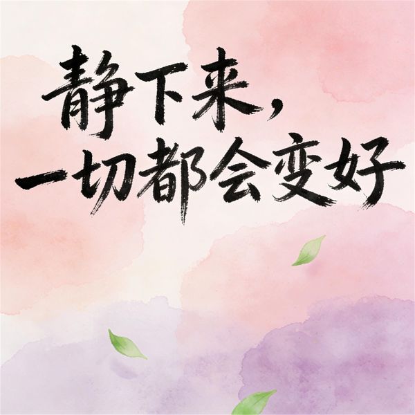 Produktbild: 静下来，一切都会变好