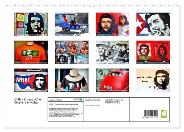 Produktbild: CHE - Ernesto Che Guevara in Kuba (hochwertiger Premium Wandkalender 2026 DIN A2 quer), Kunstdruck in Hochglanz