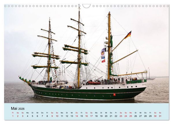 Produktbild: Parade der Windjammer - 2026 (Wandkalender 2026 DIN A3 quer), CALVENDO Monatskalender