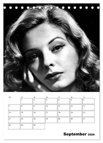 Produktbild: Legenden - Unvergessene Filmstars (Tischkalender 2026 DIN A5 hoch), CALVENDO Monatskalender