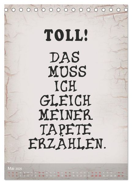 Produktbild: Ziemlich schlecht gelaunt (Tischkalender 2026 DIN A5 hoch), CALVENDO Monatskalender