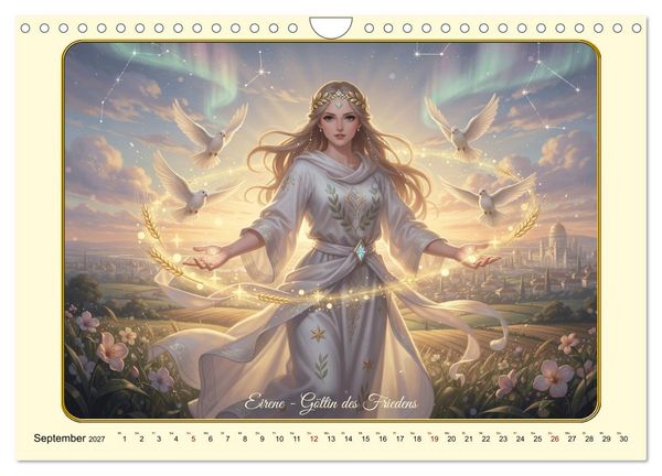 Produktbild: Griechische Gottheiten des Guten (Wandkalender 2027 DIN A4 quer), CALVENDO Monatskalender