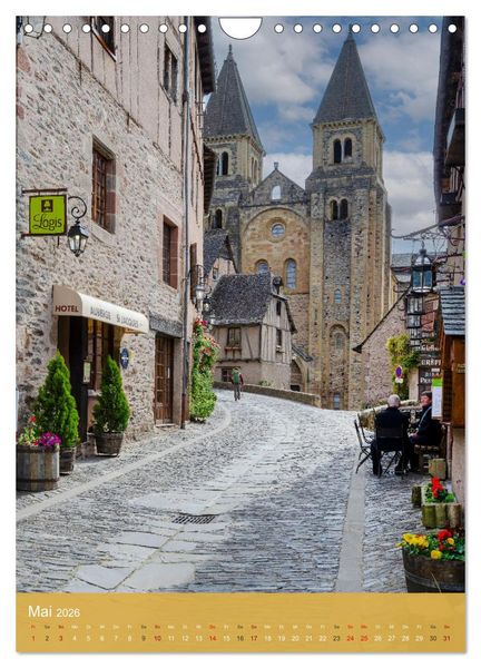 Produktbild: Conques - Via Podiensis (Wandkalender 2026 DIN A4 hoch), CALVENDO Monatskalender
