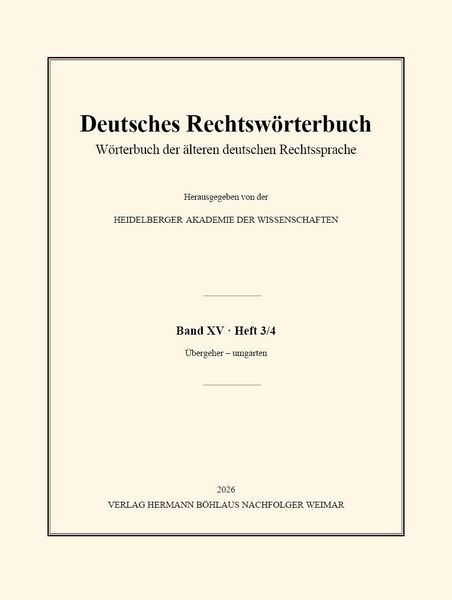 Produktbild: Deutsches Rechtsw&ouml;rterbuch