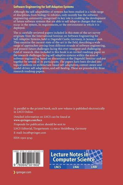 Produktbild: Software Engineering for Self-Adaptive Systems