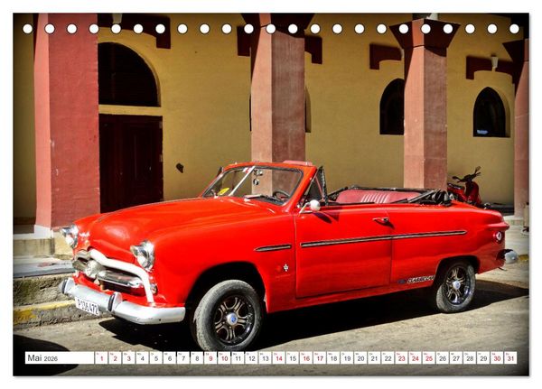 Produktbild: AMERICAN CAR 1950 (Tischkalender 2026 DIN A5 quer), CALVENDO Monatskalender
