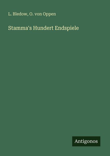 Produktbild: Stamma's Hundert Endspiele