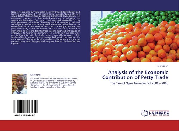 Produktbild: Analysis of the Economic Contribution of Petty Trade