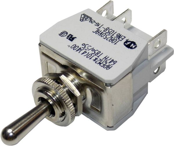 Produktbild: APEM 647H/2 647H/2 Kippschalter 250 V/AC 10A 2 x (Ein)/Aus/(Ein) tastend/0/tastend 1St.